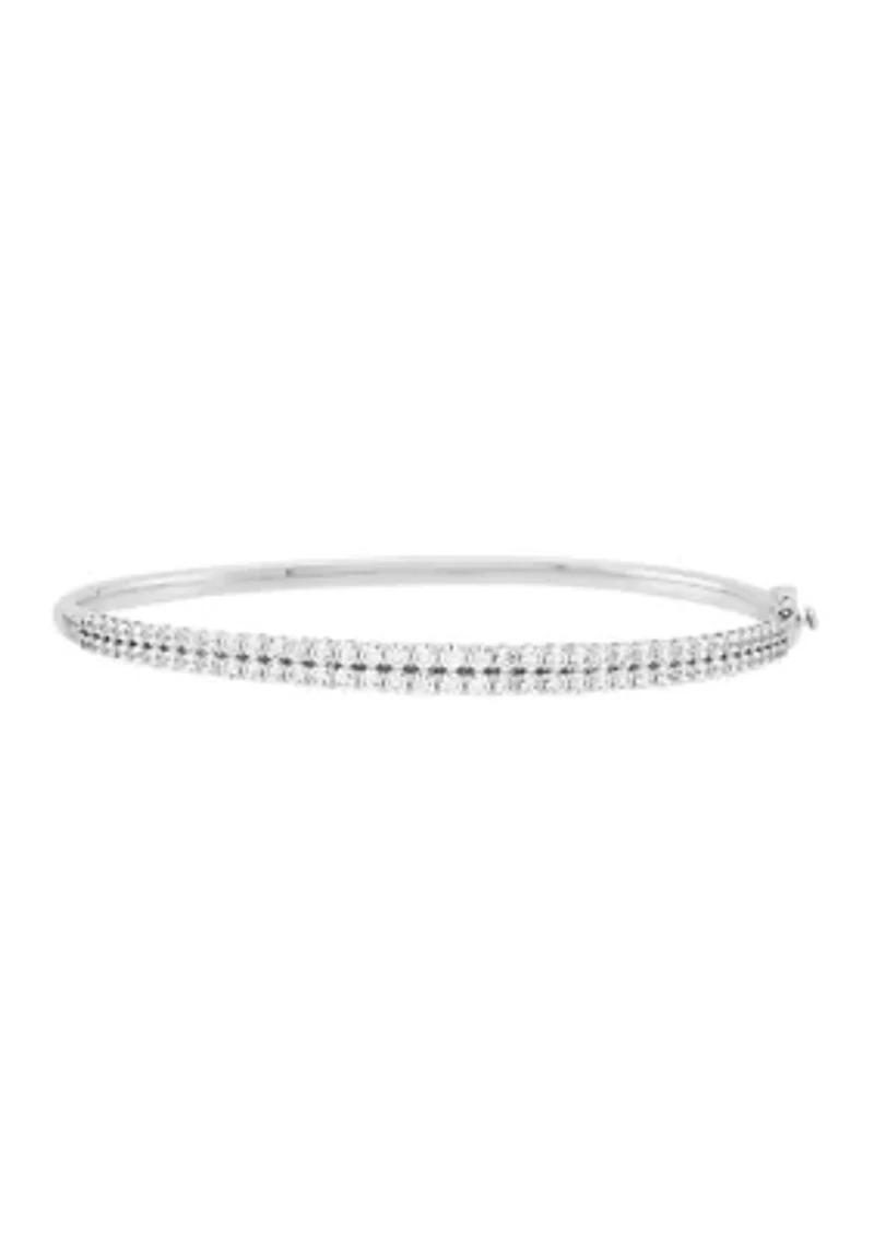 2 ct. t.w. Lab Grown Diamond Bangle in Sterling Silver