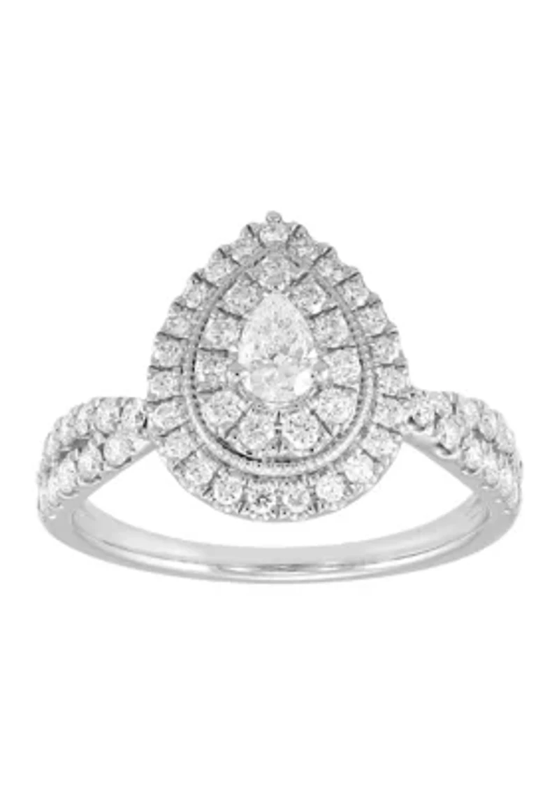 ct. t.w. Diamond Ring in 14K White Gold