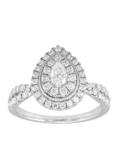 ct. t.w. Diamond Ring in 14K White Gold