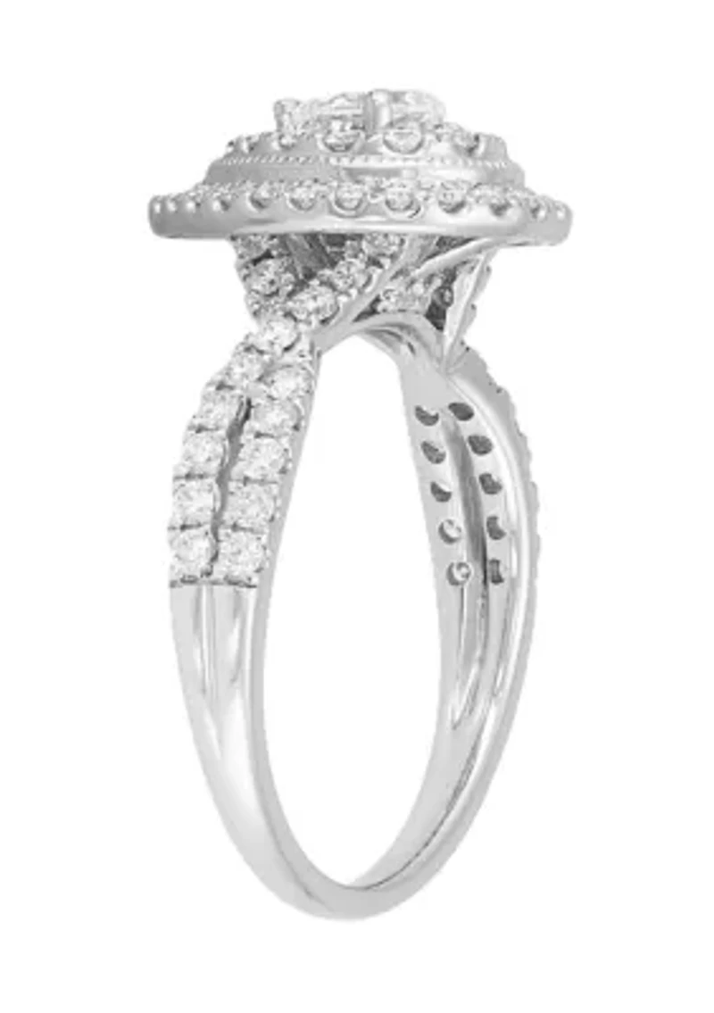 ct. t.w. Diamond Ring in 14K White Gold