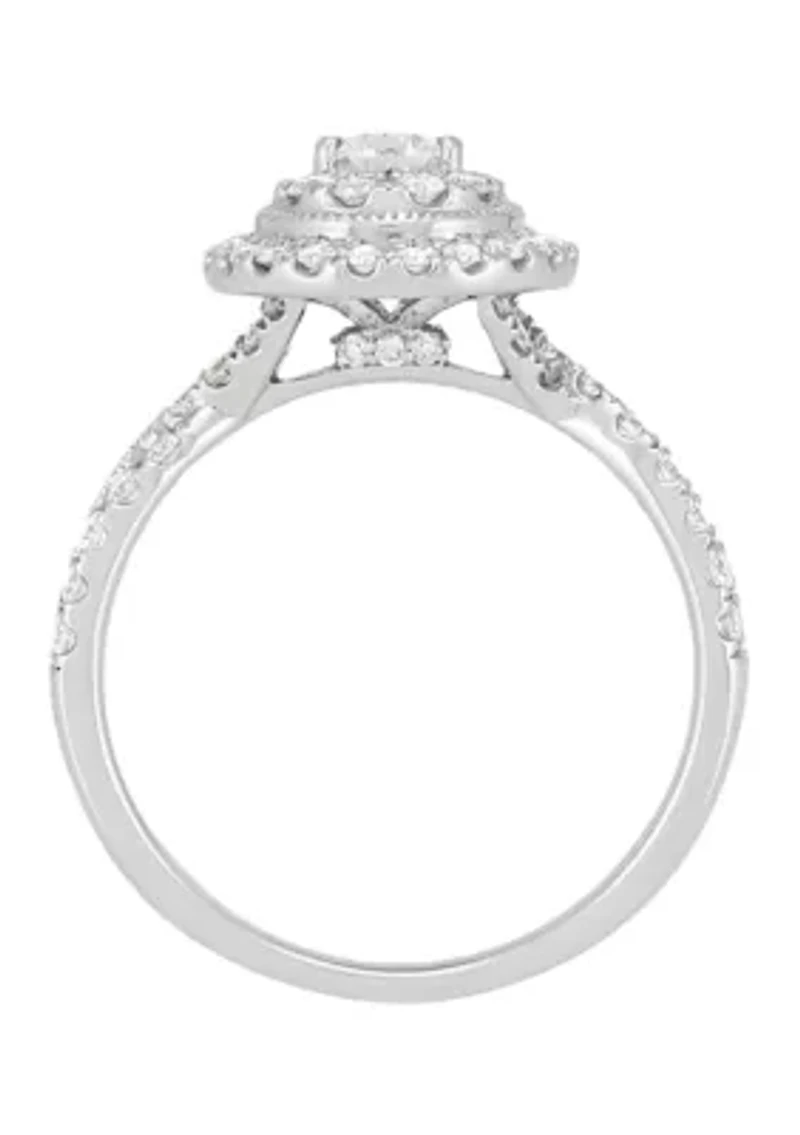 ct. t.w. Diamond Ring in 14K White Gold