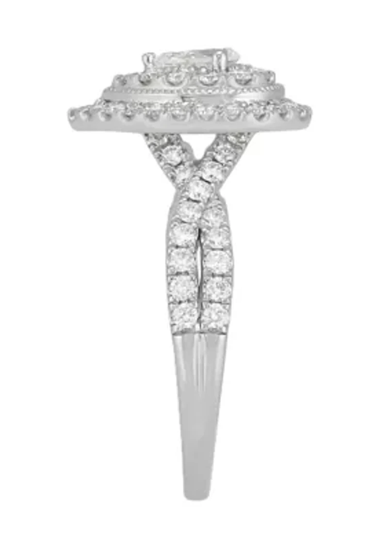 ct. t.w. Diamond Ring in 14K White Gold