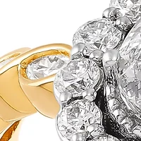 Diamond Ring in 14K Yellow and White Gold