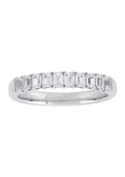 3/4 ct. t.w. Lab Grown Diamond Band Ring in 10K White Gold