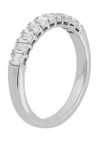 3/4 ct. t.w. Lab Grown Diamond Band Ring in 10K White Gold