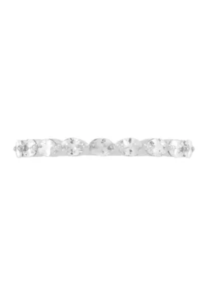 1/2 ct. t.w. Lab Grown Diamond Band Ring in 10K White Gold
