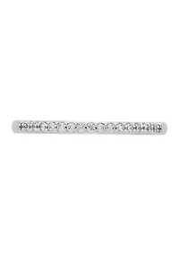 1/10 ct. t.w. Lab Grown Diamond Band Ring in 10K White Gold