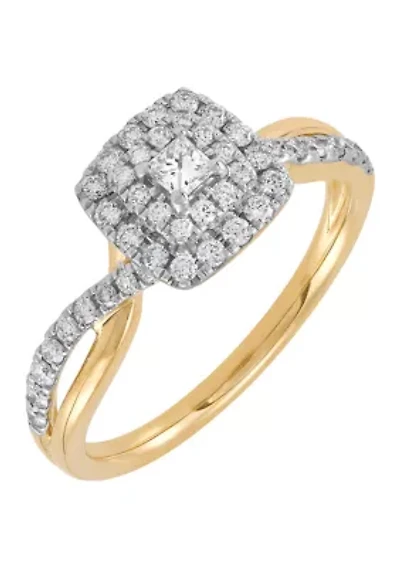 1/2 ct. t.w. Diamond Ring in 14K Yellow Gold