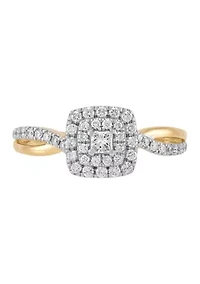 1/2 ct. t.w. Diamond Ring in 14K Yellow Gold