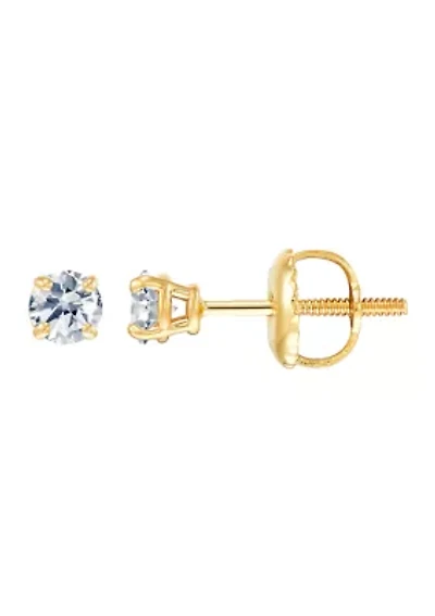 1/3 ct. t.w. Diamond Stud Earrings in 14K Yellow Gold 