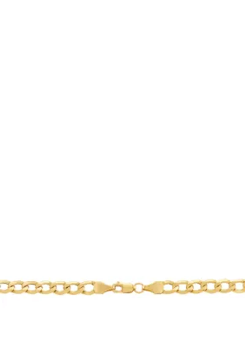 Men's Curb Chain in 10k Yellow Gold