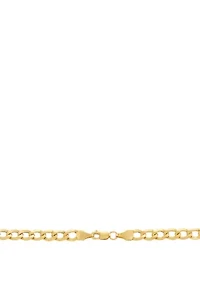 Men's Curb Chain in 10k Yellow Gold