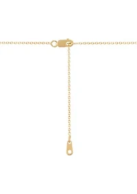 Lab Grown Emerald and White Sapphire Earrings and Pendant Necklace with 18" Cable Chain Set in Gold Over Sterling Silver and 3K White Gold