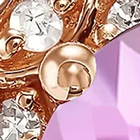 1/8 ct. t.w. Pink Amethyst and Diamond Ring in 10K Rose Gold