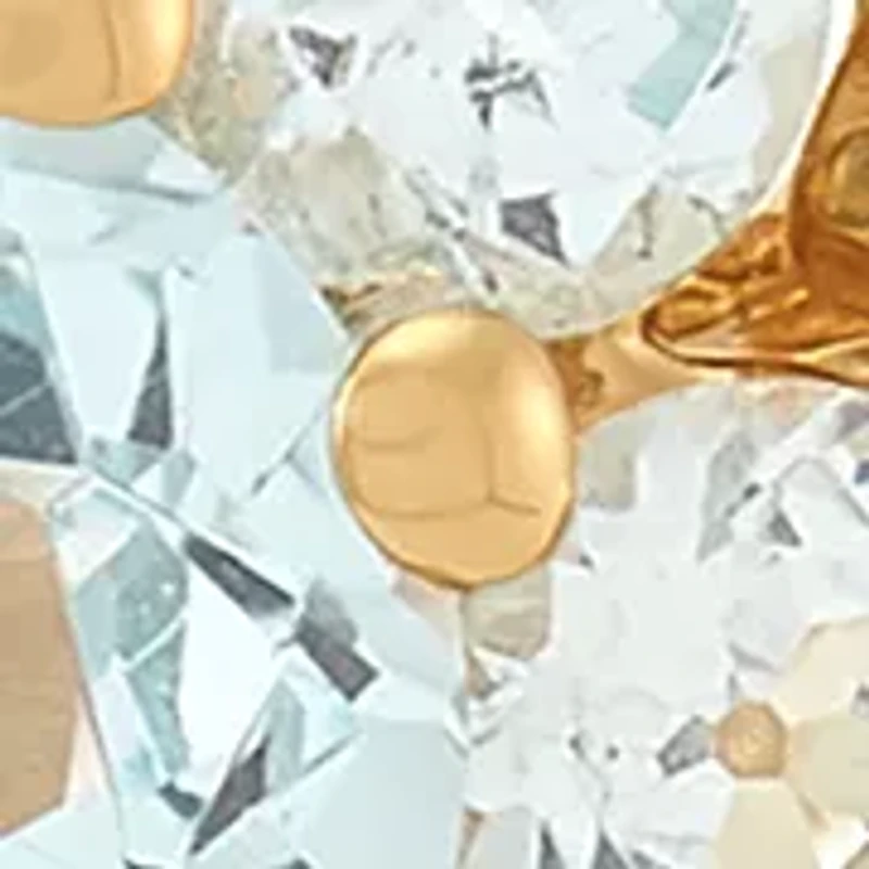1/10 ct. t.w. Diamond and Sky Blue Topaz Ring in 10K Yellow Gold