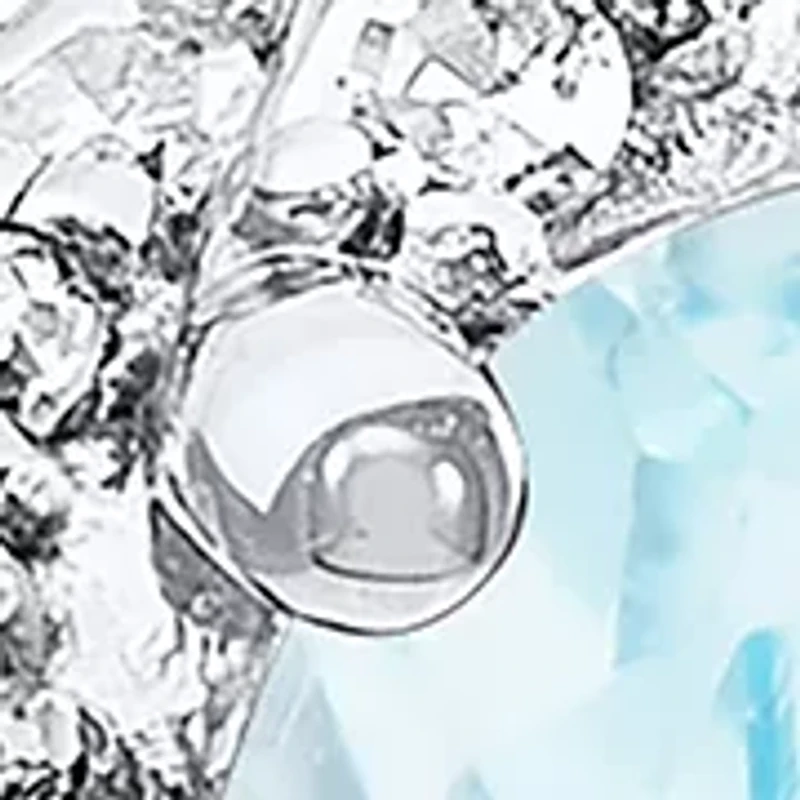 1/5 ct. t.w. Diamond and Aquamarine Ring in 10K White Gold