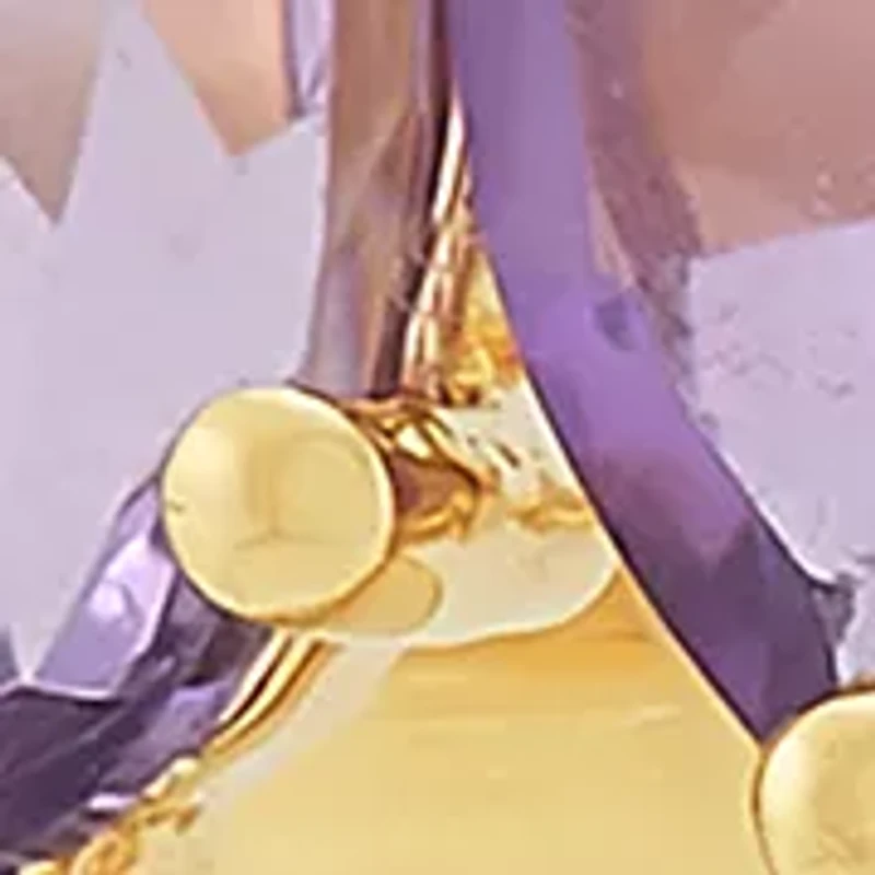 1/4 ct. t.w. Diamond and Amethyst Band Ring in 10K Yellow Gold 