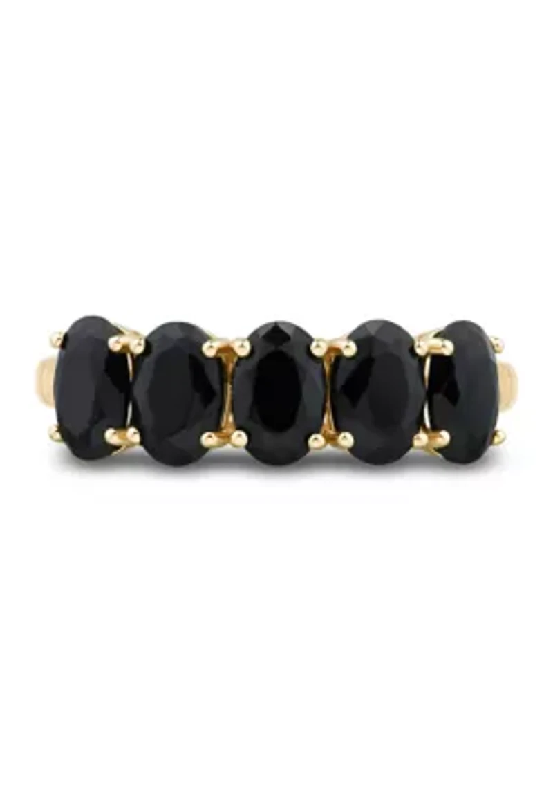 Onyx Ring in 10K Yellow Gold