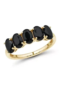 Onyx Ring in 10K Yellow Gold
