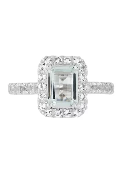 Lab Created Created White Sapphire Ring in Sterling Silver