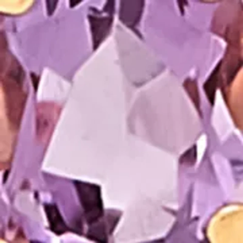 Amethyst, Pink Amethyst, and White Topaz Pendant with 18" Rope Chain Necklace in 10K Yellow Gold