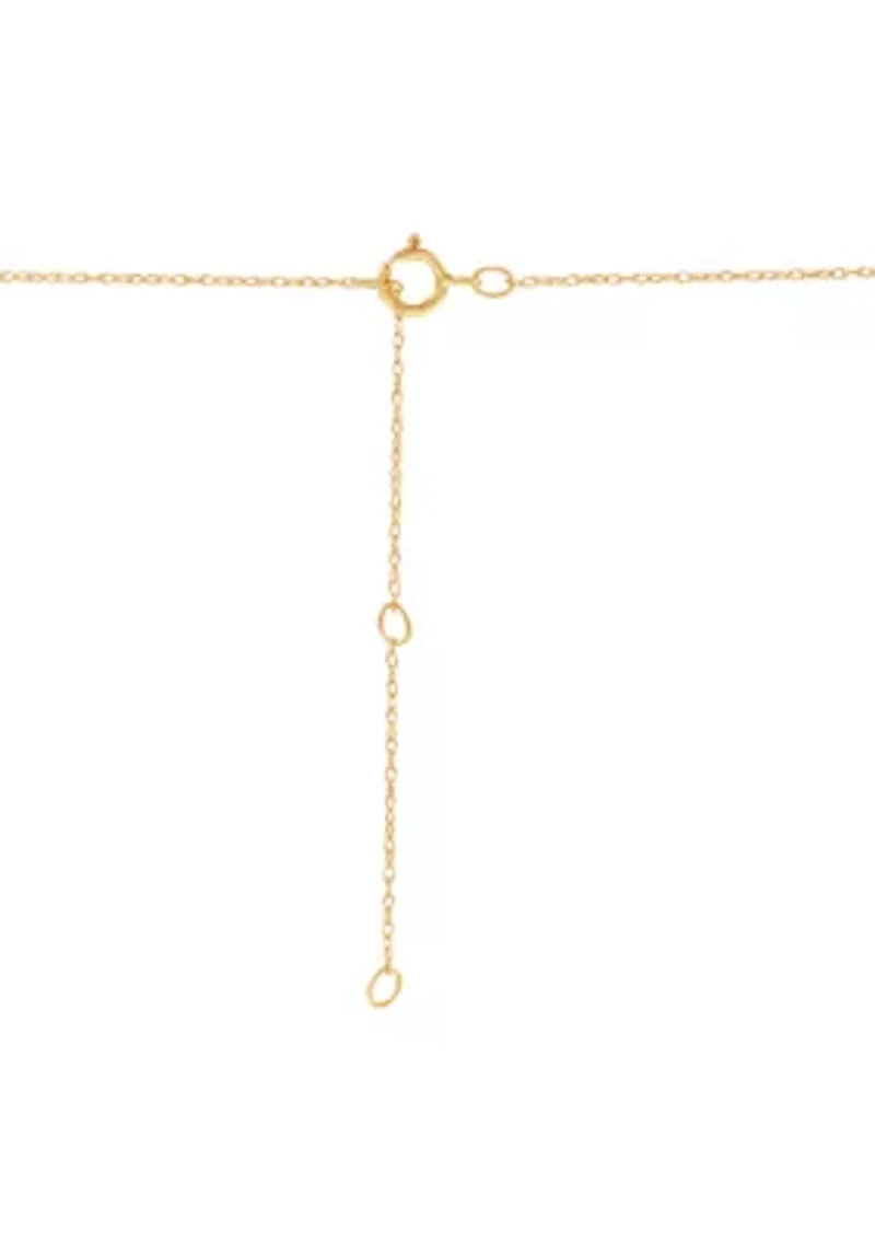 1/4 ct. t.w. Diamond and Tanzanite Pendant Necklace with 18" Rope Chain in 10K Yellow Gold