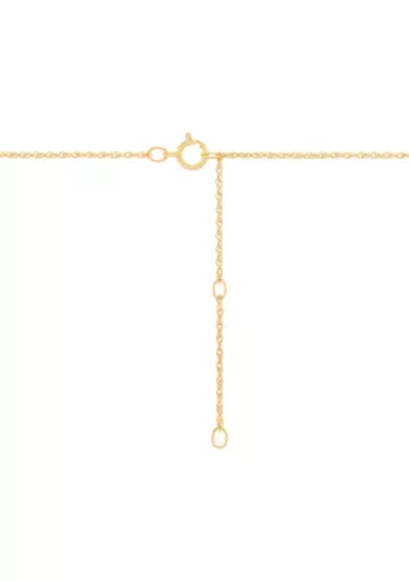 1/10 ct. t.w. Diamond and Lab Grown Ruby Pendant with 18" Rope Chain