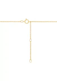 1/10 ct. t.w. Diamond and Lab Grown Ruby Pendant with 18" Rope Chain