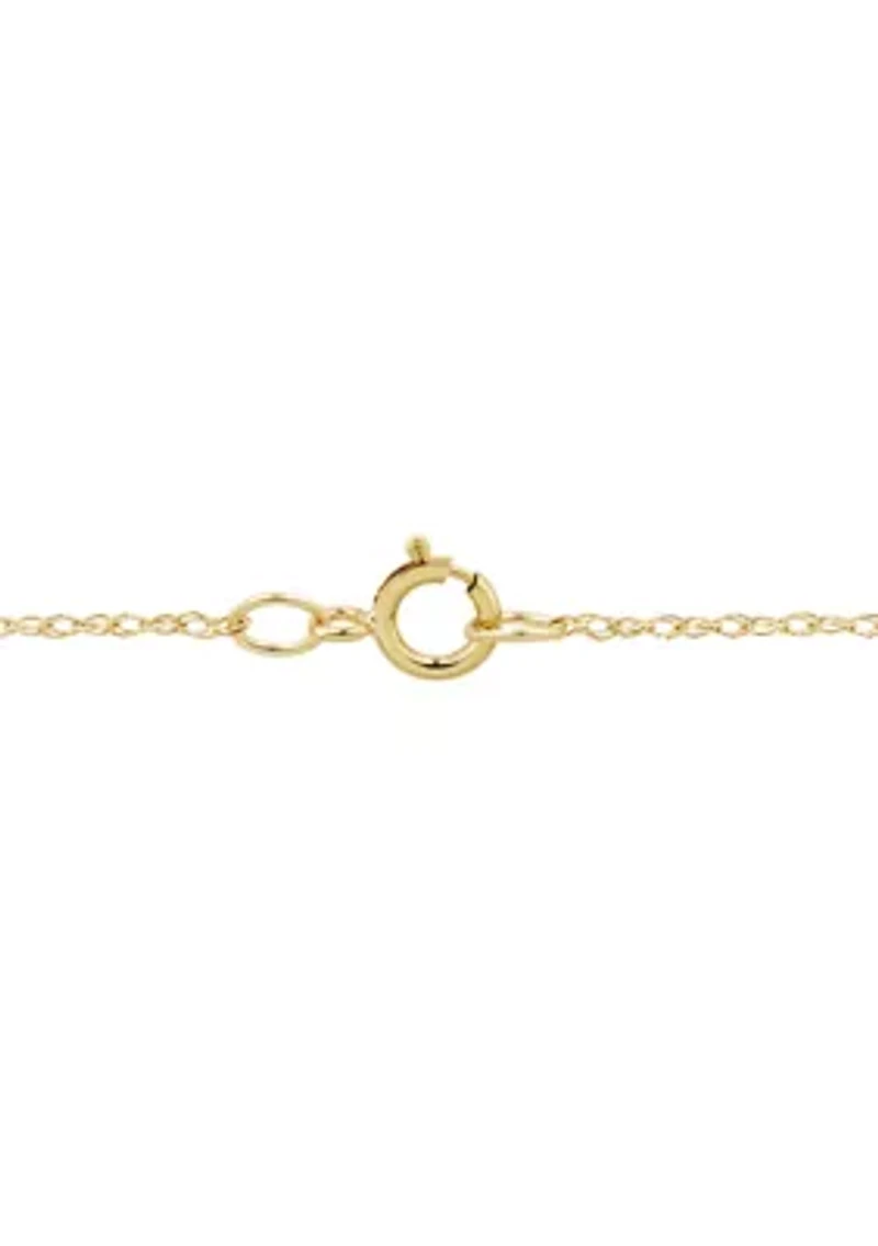 Lab Grown Ruby and 1/4 ct. t.w. Lab Grown Diamond Pendant with 18" Rope Chain - Gold Over Silver
