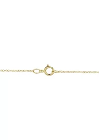 Lab Grown Ruby and 1/4 ct. t.w. Diamond Cross Pendant with 18" Rope Chain