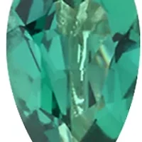 Lab Grown Emerald and 1/4 ct. t.w. Lab Grown Cross Pendant with 18" Rope Chain in 10K Yellow Gold