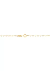 Heart Amehtyst Necklace in 10K Yellow Gold