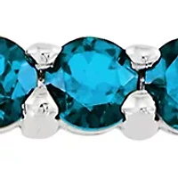 1.8 ct. t.w. Blue Topaz Bar Necklace in Sterling Silver