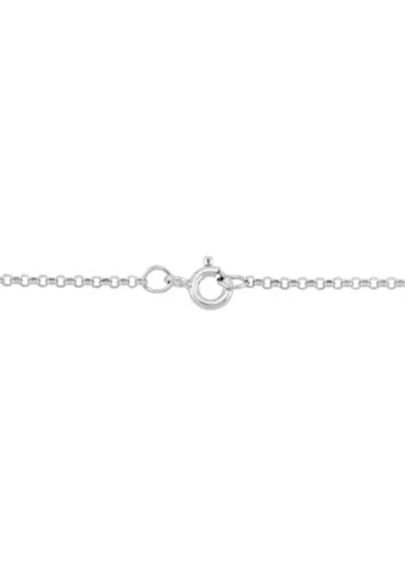 1.44 ct. t.w. Onyx Bar Necklace in Sterling Silver