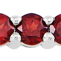 1.8 ct. t.w. Created Ruby Bar Necklace in Sterling Silver