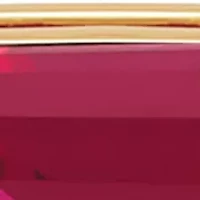 Lab Grown Ruby Necklace in Gold Over Silver