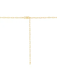 Lab Grown Ruby Necklace in Gold Over Silver
