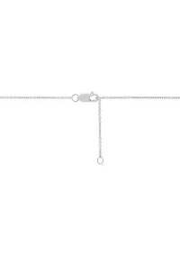 1/6 ct. t.w. Diamond and Ruby Necklace in 10K White Gold