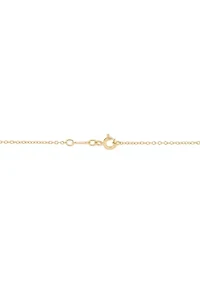 Lab Created Emerald Infinity Necklace in Gold Over Sterling Silver