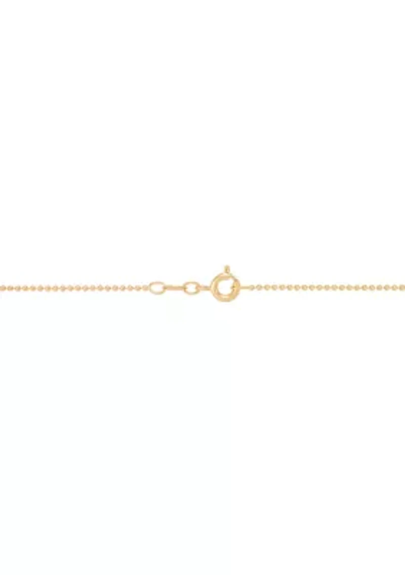 Multi Blue Topaz Necklace in Gold Over Silver