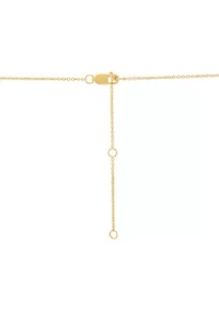 Lab Created Created White Sapphire Mom Necklace in Sterling Silver