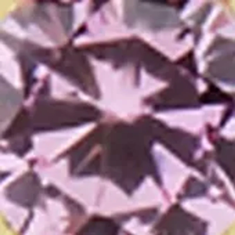 Lab Created Pink Sapphire and Lab Created White Sapphire Earrings in 10K Yellow Gold