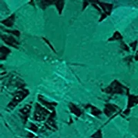 Lab Created Emerald Hoop Earrings in Sterling Silver