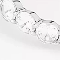 6 ct. t.w. Lab Grown White Sapphire Hoop Earrings in Sterling Silver