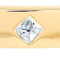 1.98 ct. t.w. Lab Grown White Sapphire Cuff Bangle in Gold over Sterling Silver