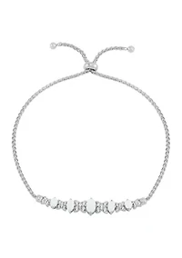 Lab Grown Opal and White Sapphire Pendant Necklace, Earrings, Bracelet and Ring Set in Sterling Silver