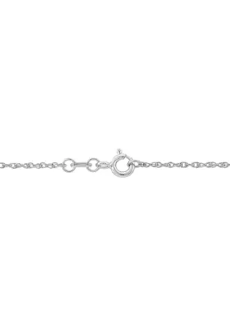 1.75 ct. t.w. Lab Created Emerald and Lab Created White Sapphire Pendant Necklace in Sterling Silver