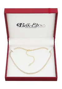 Lab Grown White Sapphire Necklace in Sterling Silver