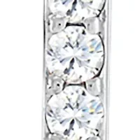 Lab Created White Sapphire Earrings in Sterling Silver