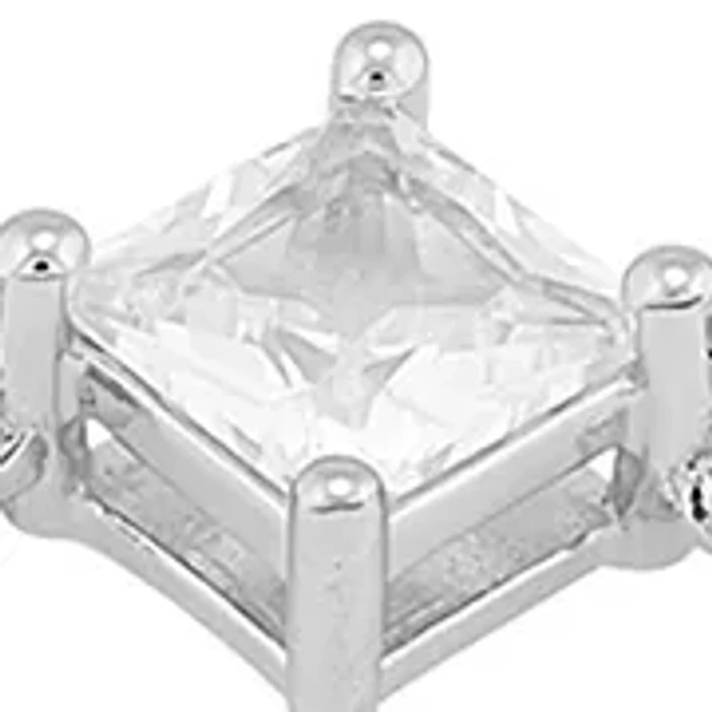 Lab Grown White Sapphire Bolo Bracelet in Sterling Silver